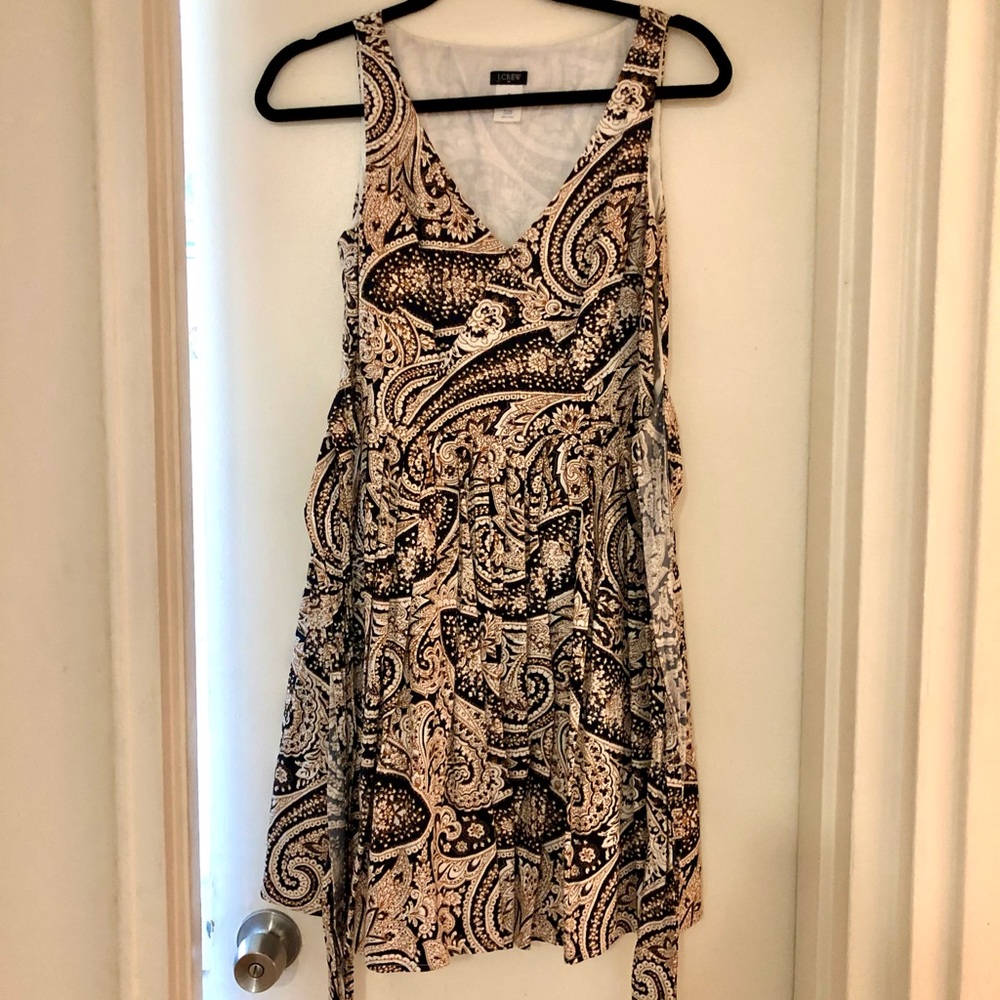Jcrew v-neck a-line dress